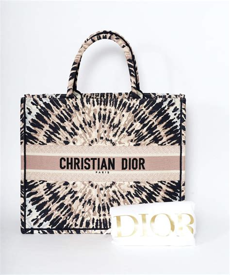 christian dior tie dye tote|christian dior large book tote.